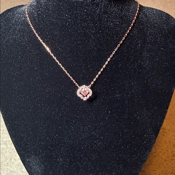 Swarovski Rose Gold Crystal Necklace - Picture 10 of 14